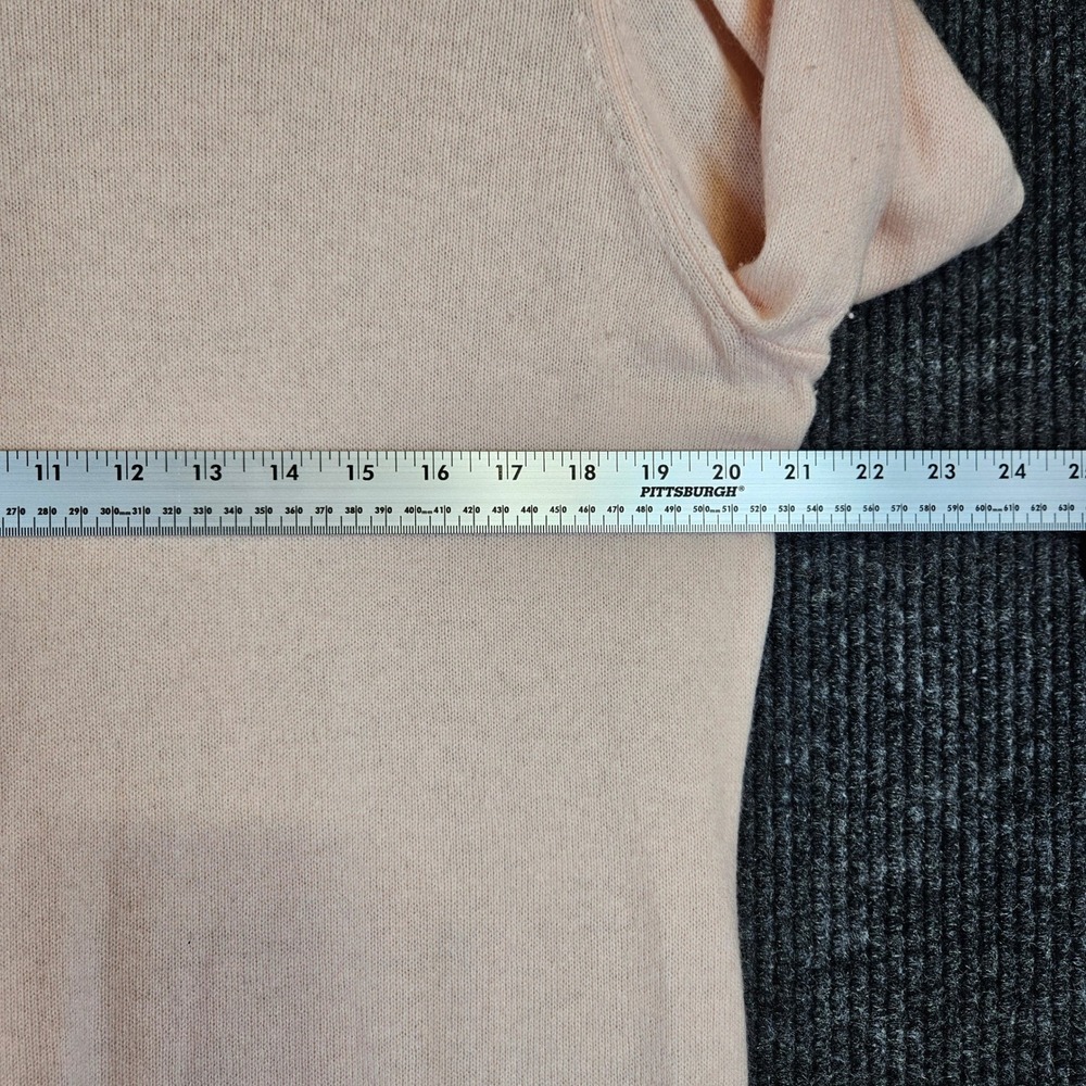 Charter Club Luxury Cashmere Sweater Womens XL Peach Pink Crewneck Knit Pullover - Picture 4 of 8